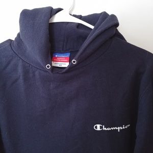Champion Black Pull Over Hoodie Extra Small